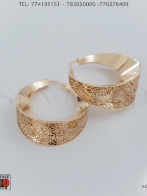 bijouterie de l'islam Sen - gold Boucles d'oreilles Collection NEO-NERO 18 carats