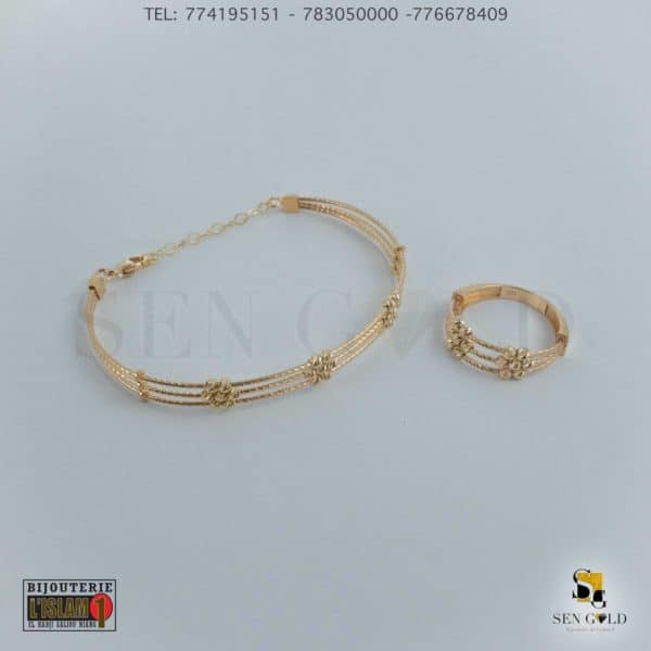 bijouterie de l'islam Sen - gold Bracelet bague Or 18 carats