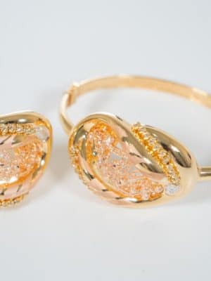 bijouterie de l'islam Sen - gold ensemble bracelet bague 18 carat
