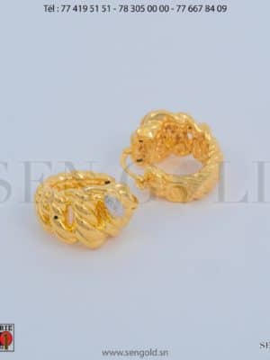 bijouterie de l'islam Sen - gold Boucles d_orreilles en Or Raika 18 carats