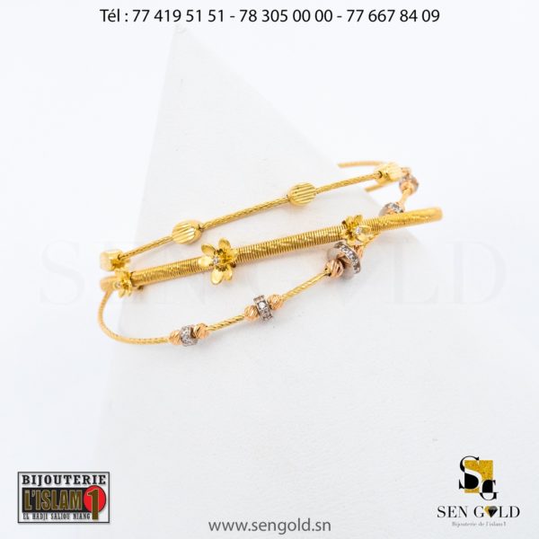 Bracelets en Or 18 carats 16.5 grammes Bijouterie de l'islam sen - gold