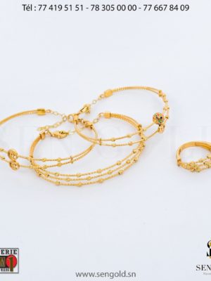 Bracelets en Or 18 carats 21.5 grammes Bijouterie de l'islam sen - gold