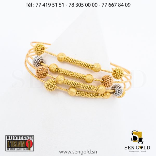 Bracelets en Or 18 carats 24.3 grammes Bijouterie de l'islam sen - gold