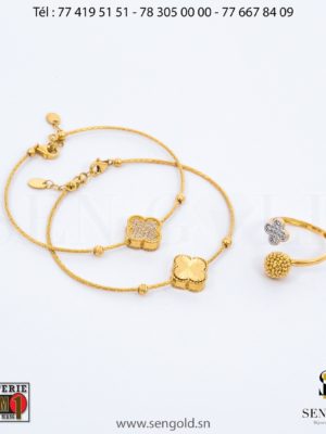 Bracelets et bague en Or 18 carats 12 grammes (2) Bijouterie de l'islam sen - gold