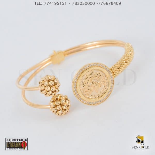 Bijouterie de l'islam sengold Bracelet en Or 18 carats 15.59 grammes